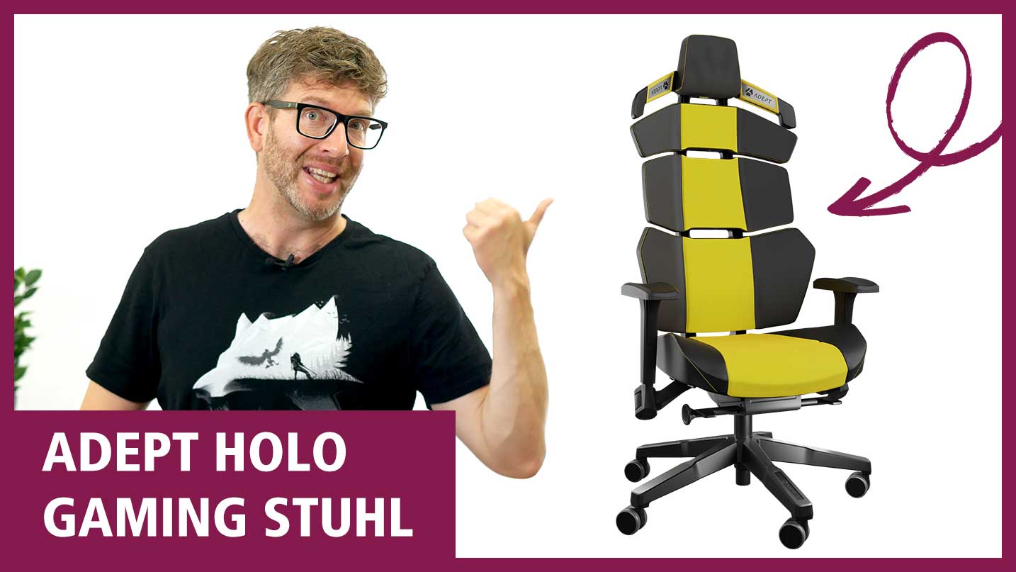 ADEPT Holo Gaming Stuhl Testvideo
