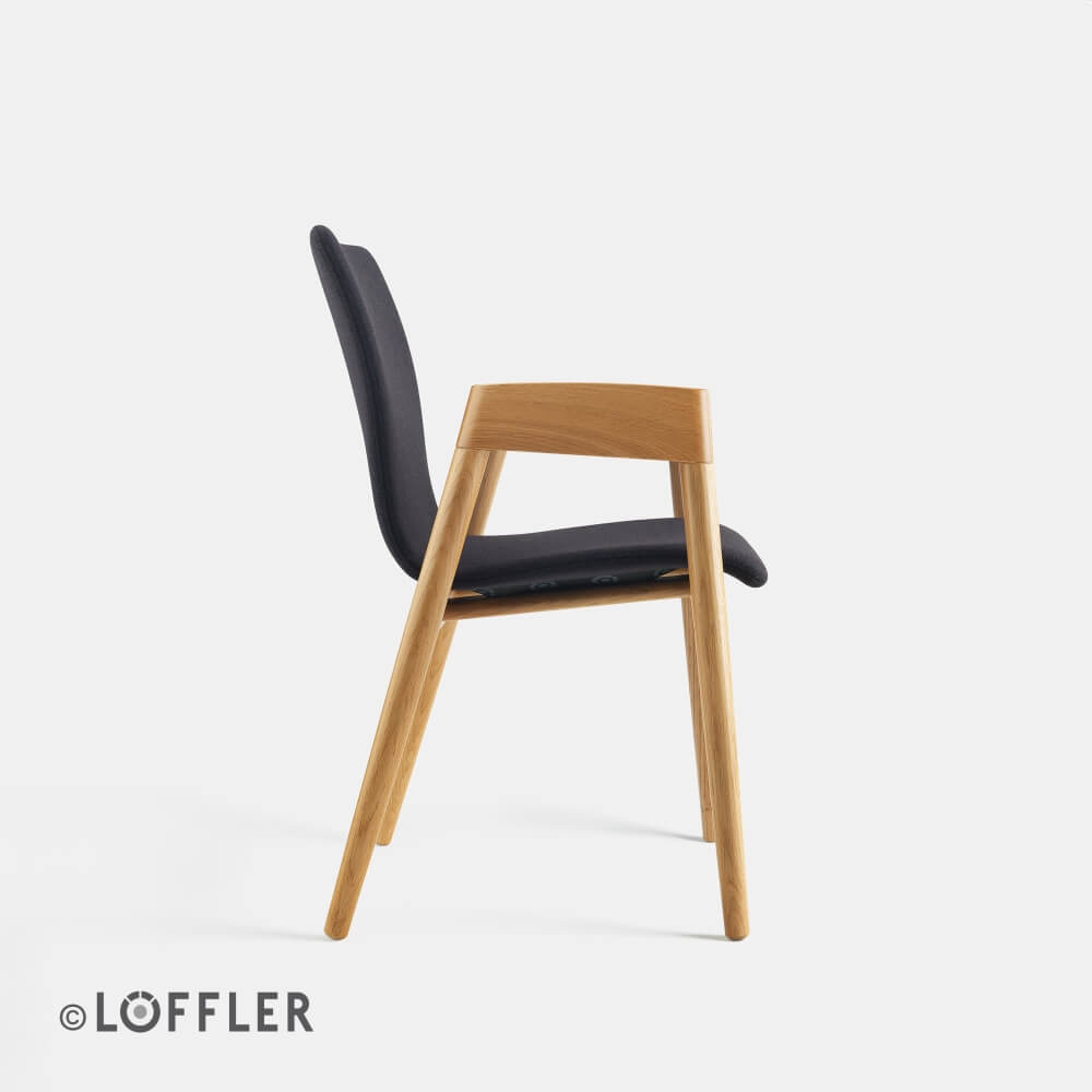 Löffler Holzer 4-Fuß Stuhl Eiche