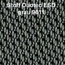 Stoff Duotec ESD grau 9811
