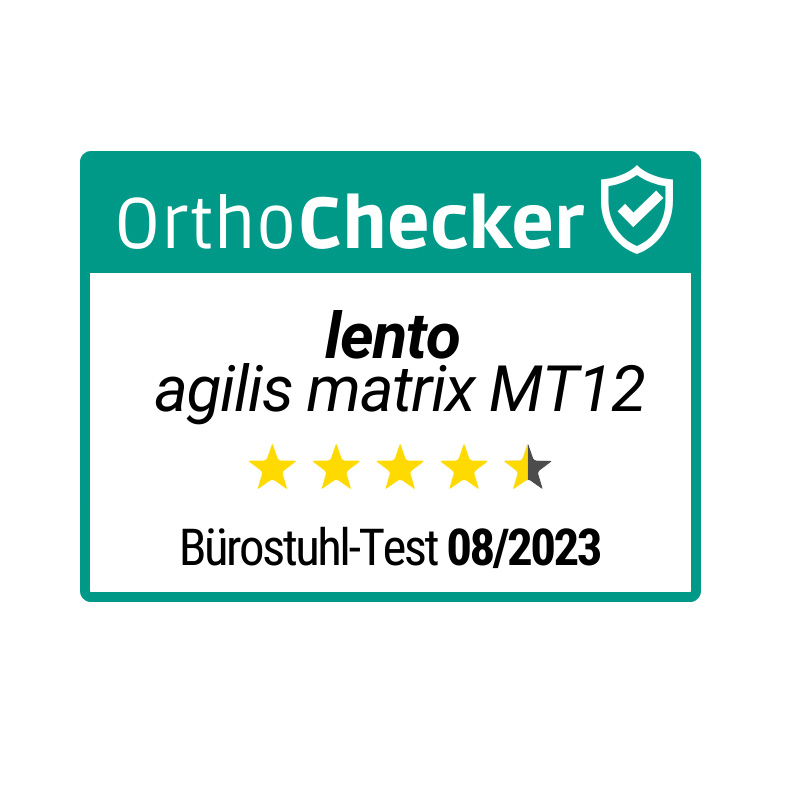 lento agilis matrix H MT12 Bürostuhl Testsiegel