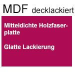 MDF decklackiert