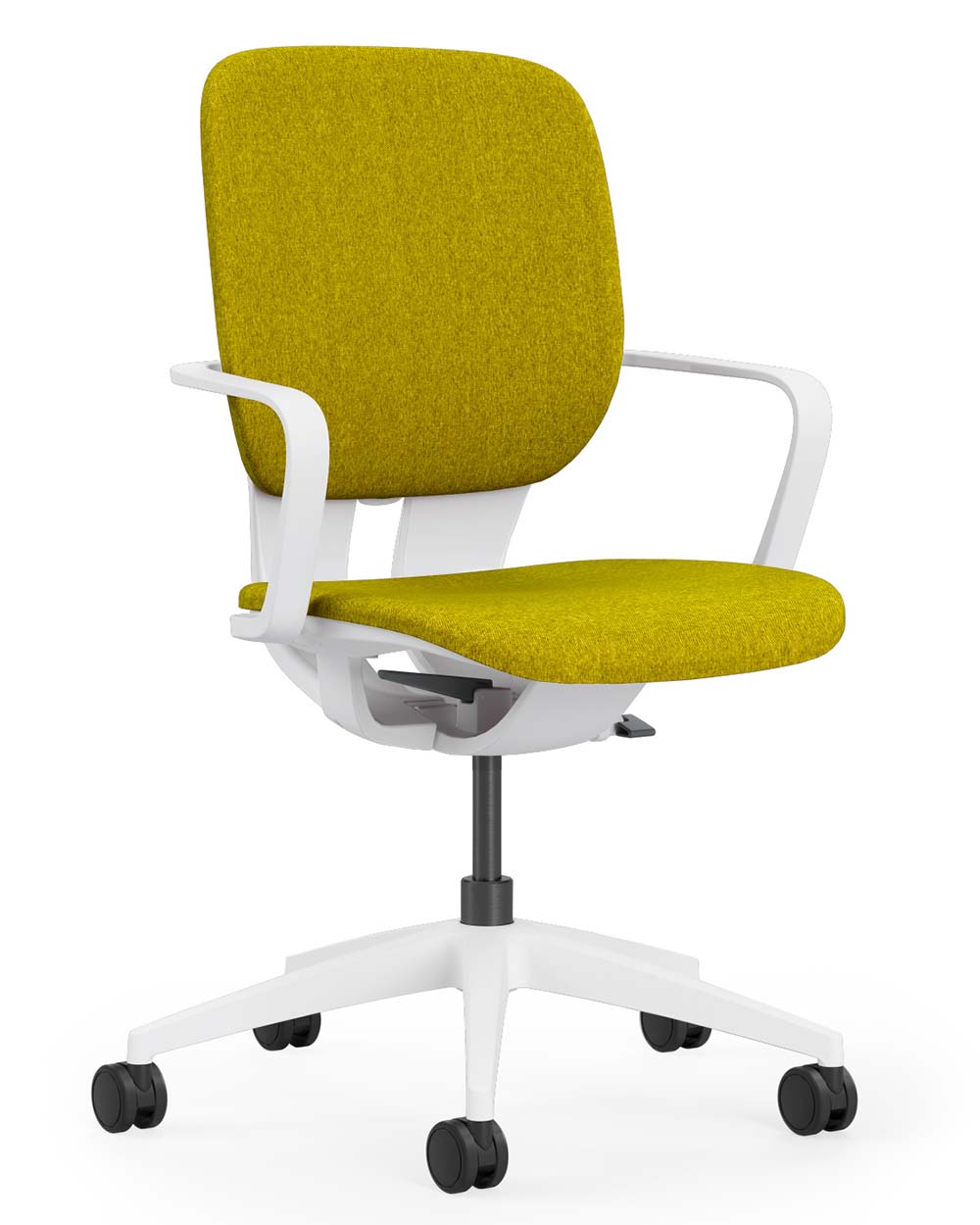 Klöber LIM (P990) Drehstuhl, Sitz und Rücken gepolstert, vorne, gelb