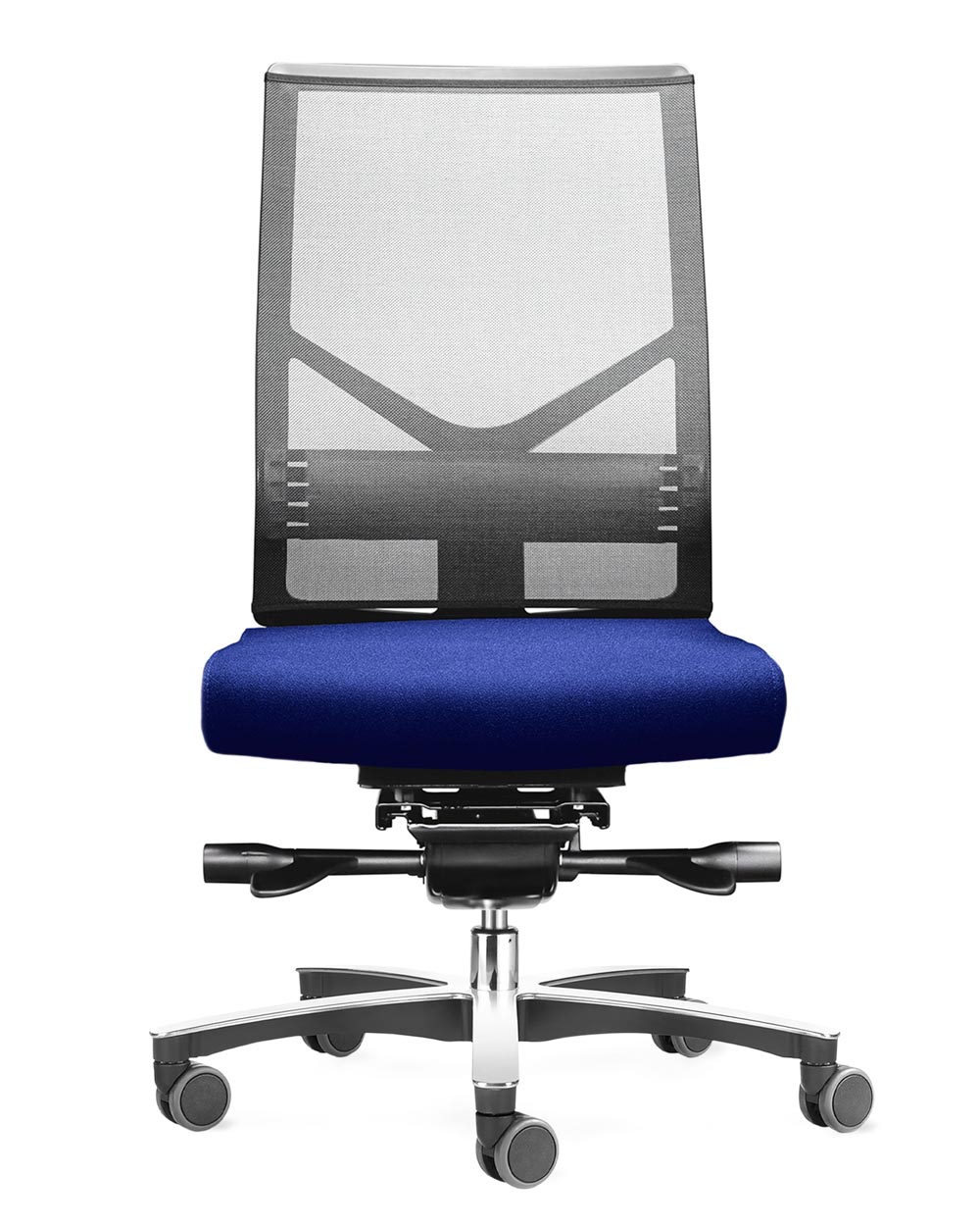 Löffler Figo (FG AIR 1N) Bürostuhl, Netzrücken, Sitzfläche blau