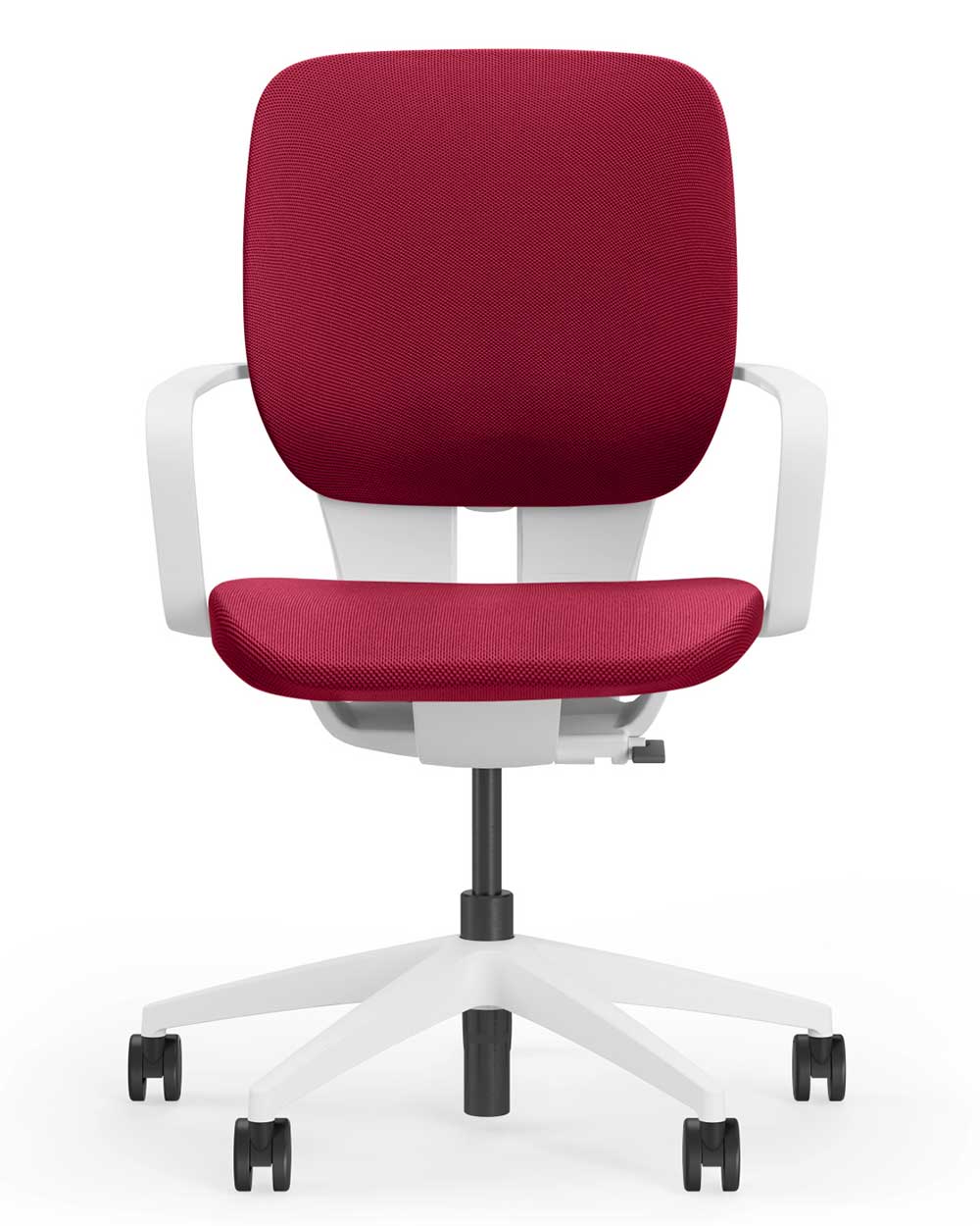 Klöber LIM (P990) Drehstuhl, Sitz und Rücken gepolstert, vorne, rot