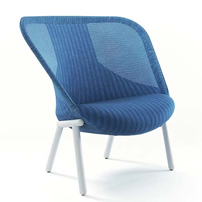 Haworth Cardigan Lounge Stuhl in blau